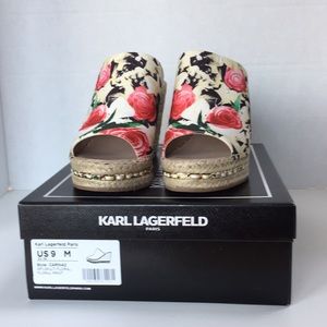 Karl Lagerfeld Carina2 Wedge Floral Print